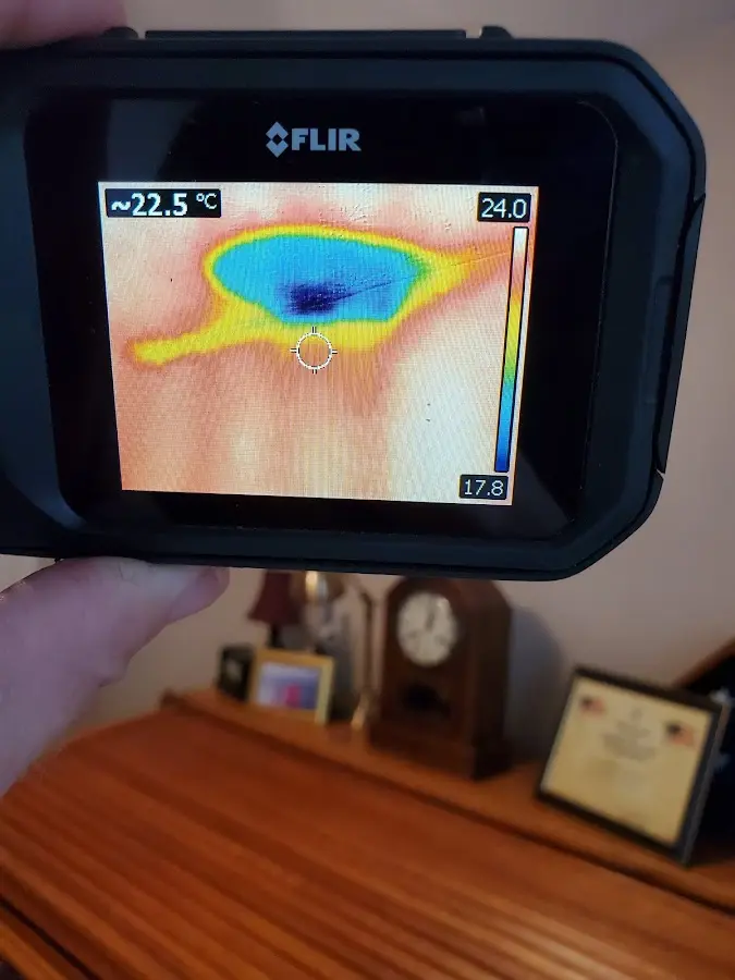 Thermal imaging inspection for water damage in Center Point